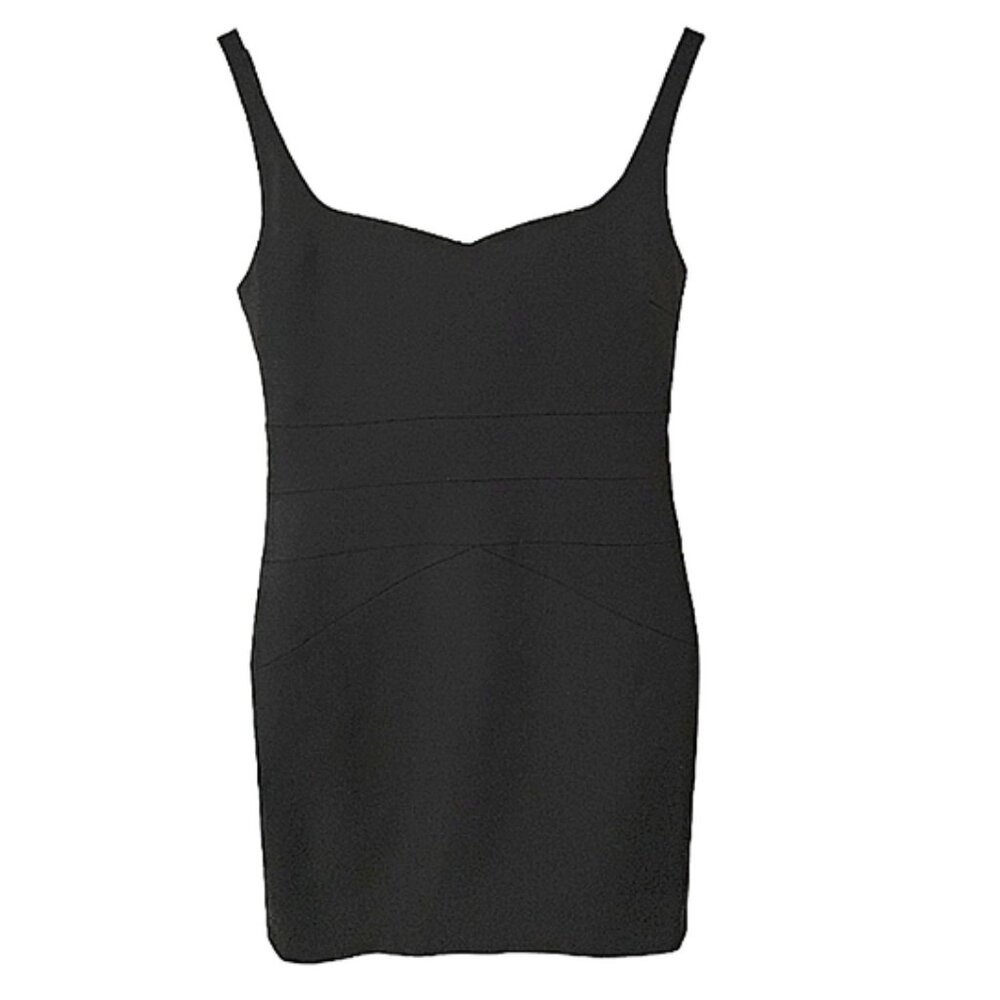 Parker little black dress panel sheath pencil dress S